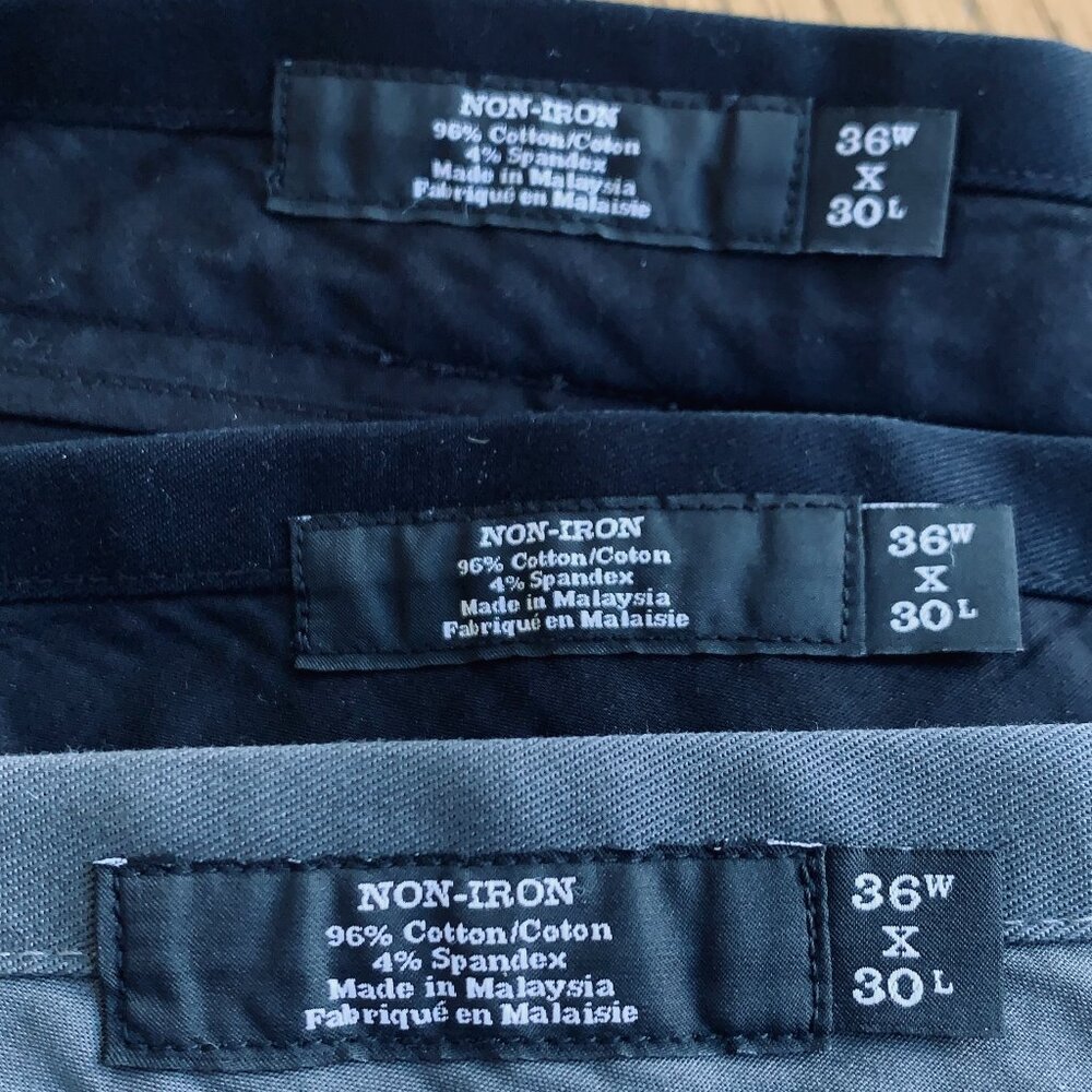 NORDSTROM MEN’S  SHOP PANTS BUNDLE 3 Pairs 36x30